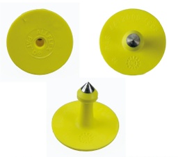 [gp7508-02] Étiquette d'oreille Allflex ronde jaune