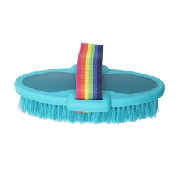 [7197-0000BL] Brosse douce arc-en-ciel bleu