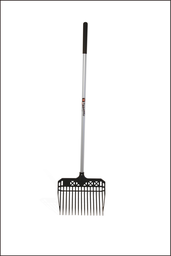 [PLASVAL48L] Fynalite Fourche à crottin PVC Eco avec manche en aluminium 1,20 m