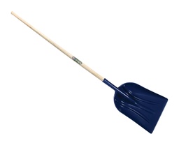 [k790179] Pelle à grains Atlas plastique PVC avec manche droit en frêne 130cm