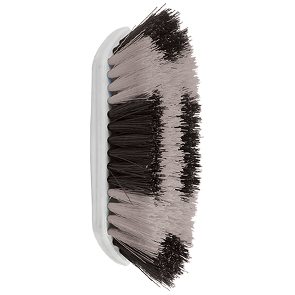 Borstel 2 kleurig Dandy brush zwart