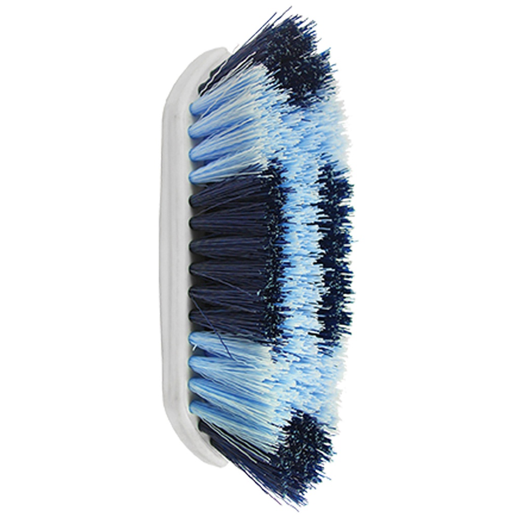 Borstel 2 kleurig Dandy brush blauw