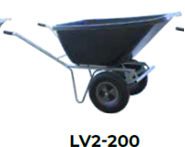 Kruiwagen LV2 200L 2 wielen