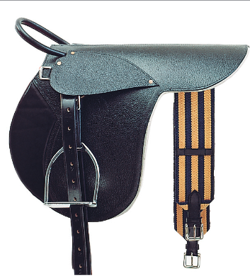 Pancake saddle leather incl. accessories