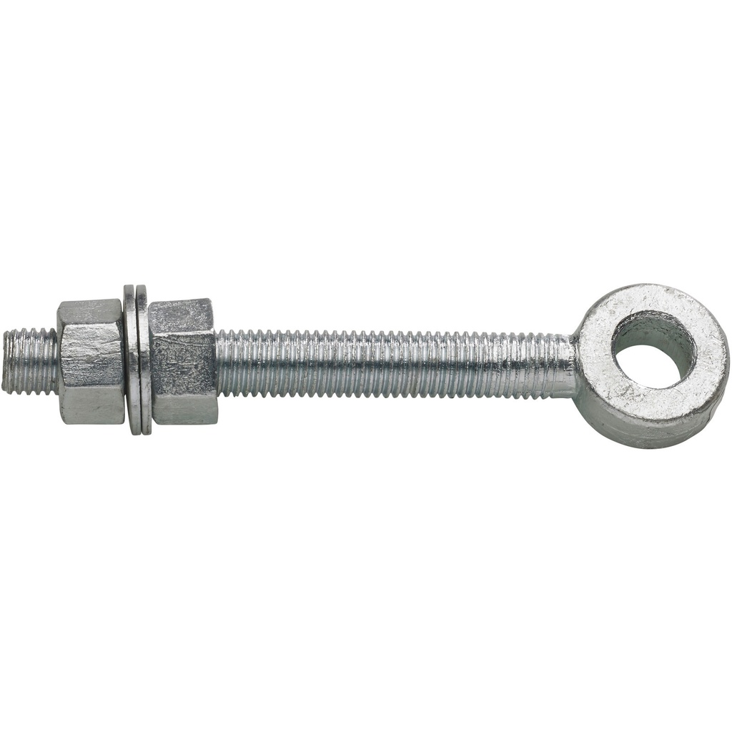 Perry eye bolt for pasture gate 19mm x 250mm galvanized
