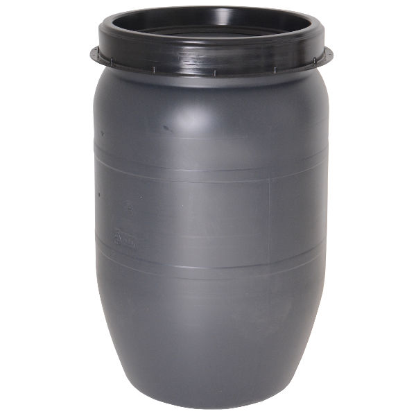 Food barrel with 2-piece screw lid 120l