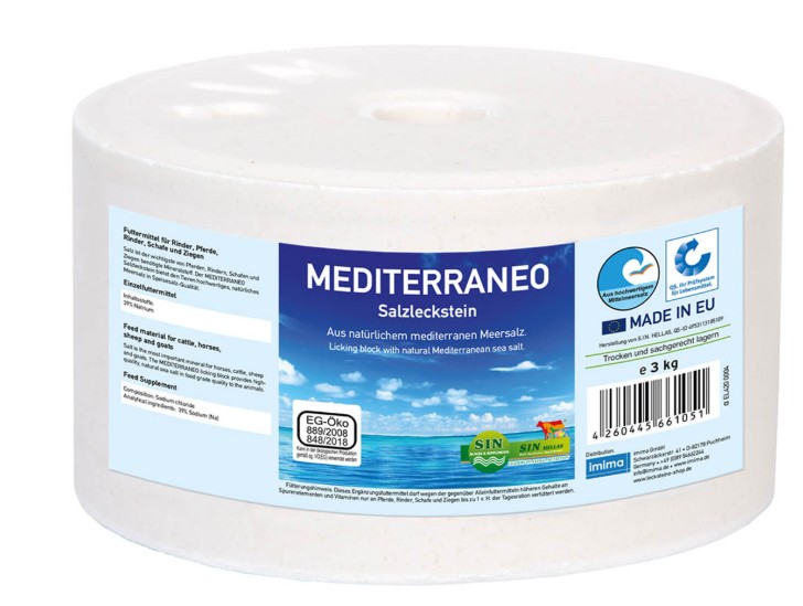 Sea salt lick Mediterranean 3 kg